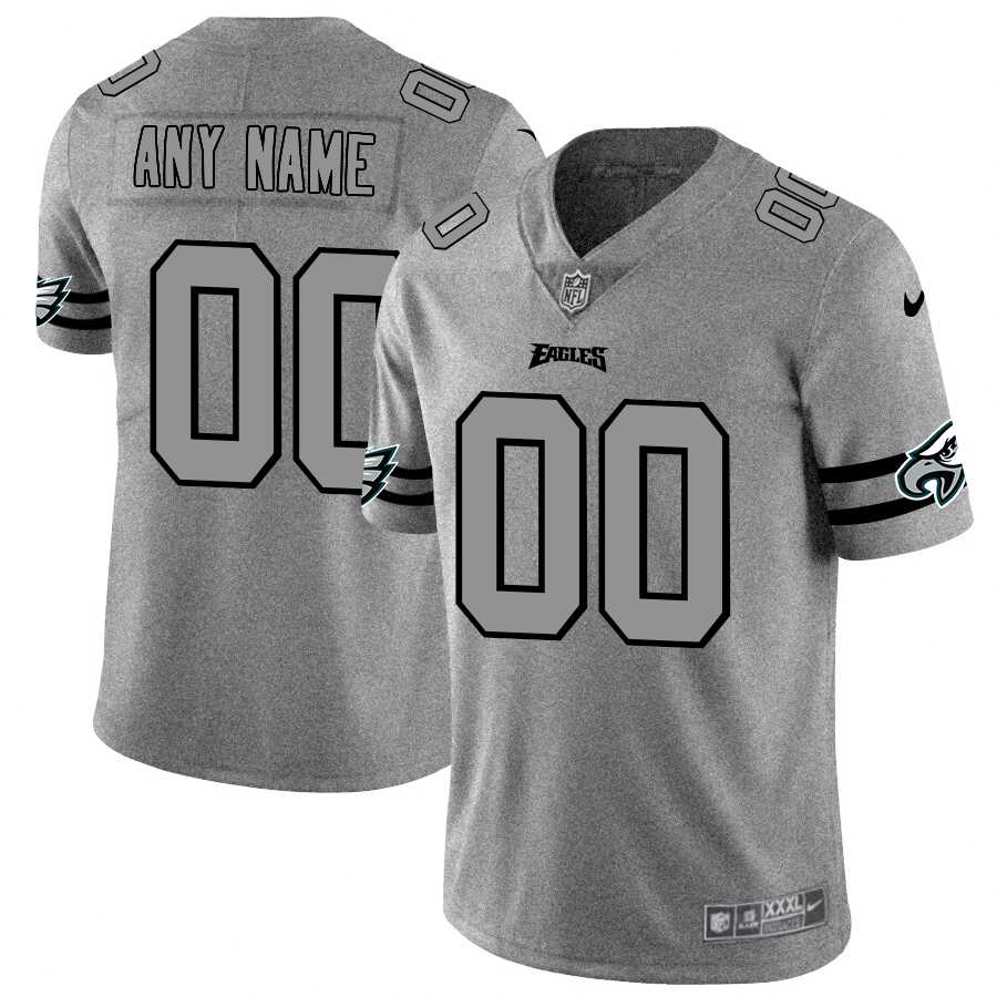 Nike Eagles Customized 2019 Gray Gridiron Gray Vapor Untouchable Limited Jersey,We sell and wholesale Nike Eagles Customized 2019 Gray Gridiron Gray Vapor Untouchable Limited Jersey on line form chian!